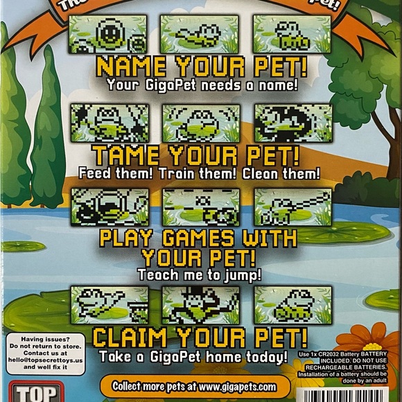 NIB GigaPets Floppy Frog - Picture 2 of 3